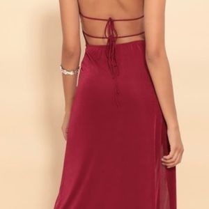 Dianna Luxe Maxi Dress in Merlot - Never worn, from Lucy in the Sky